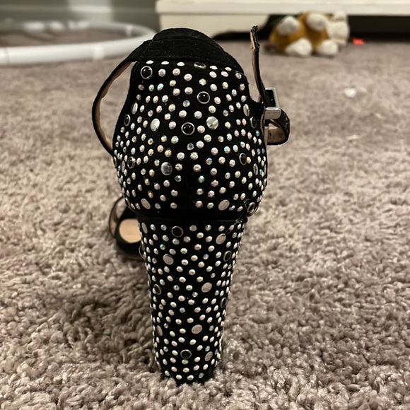 Rhinestone/ beaded high heels - Picture 3 of 3